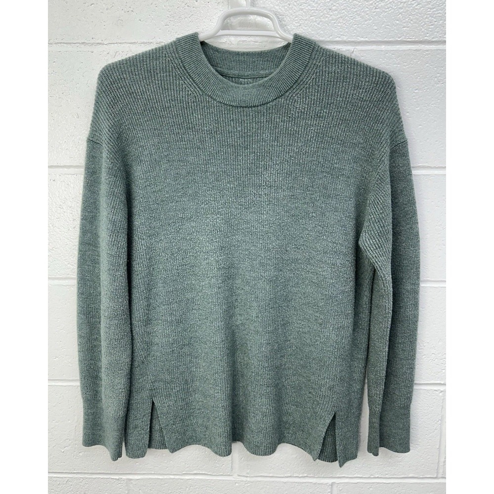 Lululemon Merino‎ Wool-Blend Ribbed Crewneck Sweater / Women's Size 10